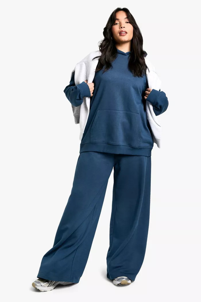 Plus Dsgn Studio Embroidered Oversized Hoodie | boohoo (US & Canada)