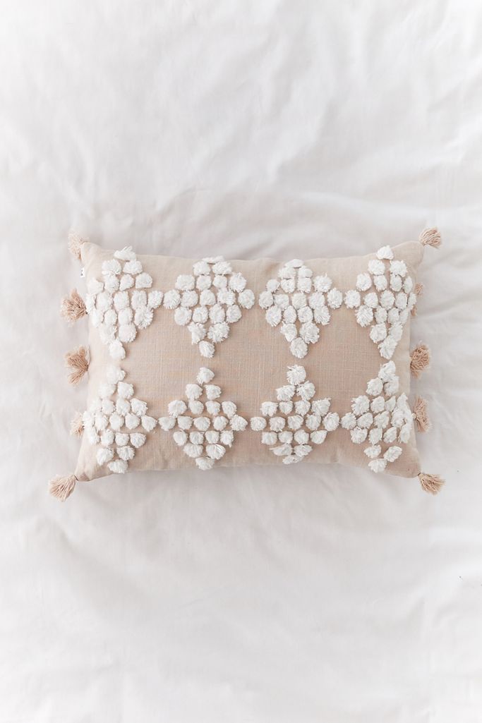 Tufted Geo Bolster Pillow | Urban Outfitters (US and RoW)