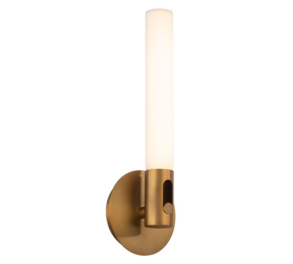 Aged Brass Murdale Single Sconce, 16" | Pottery Barn (US)