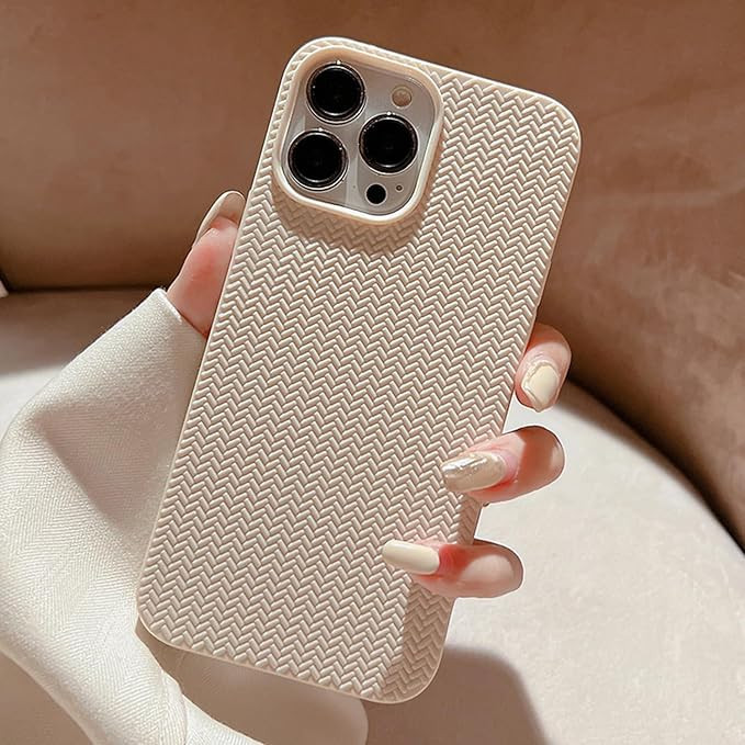 Compatible with iPhone 12 Case & iPhone 12 Pro Case,Cute Woven Pattern Case for Women Girls,Soft ... | Amazon (US)