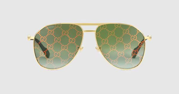 Aviator frame sunglasses | Gucci (CA)