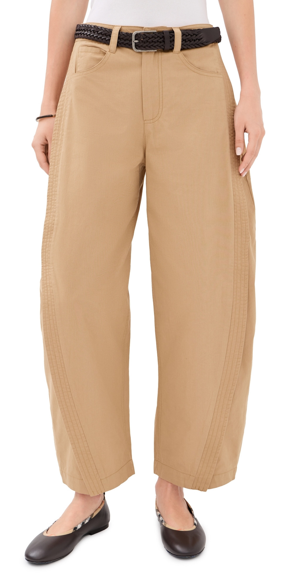 Sea Odessa Workwear Barrel Pants Khaki 0 | Shopbop