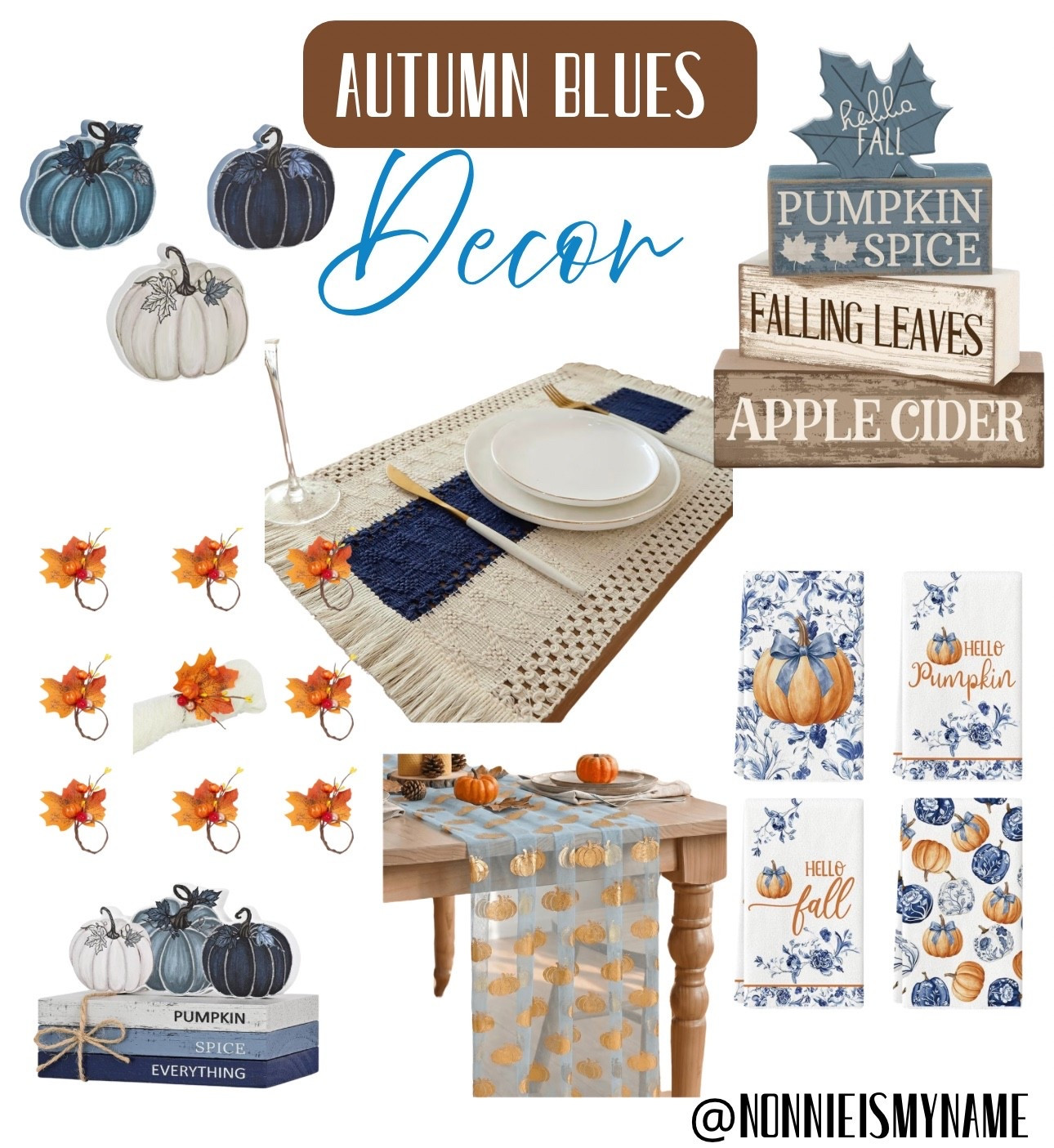 Autumn Blues Decorations 💙🍂

#LTKdayinmylife #LTKselfcare #LTKHome