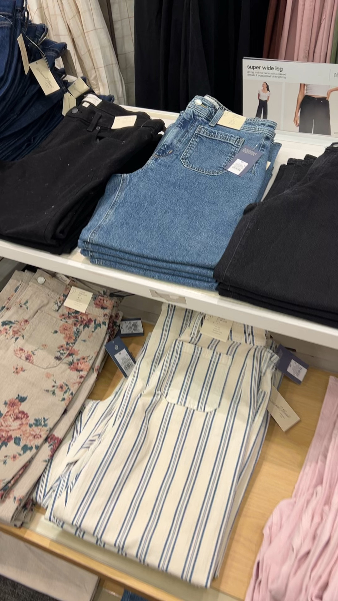 One of Target’s most popular jeans in new colors including floral print and stripes.