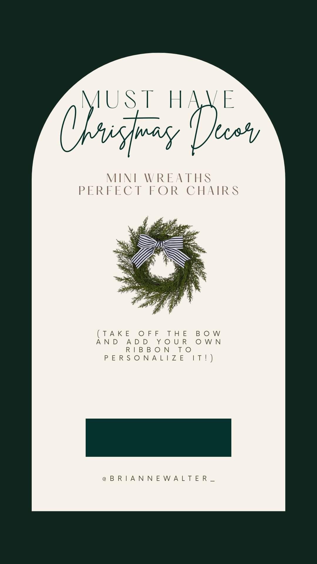 Christmas Decor | Holiday Must Have
This viral Canadian tire wreath is STUUUNNNING in person and she’s under $15! Perfect for styling your dining room chairs or counter / bar stools! This one is for my Canadian friends! Personalize it by removing the bow and adding your favourite ribbon!

Linked some of my other fav Christmas decor finds including some from Target!

Canada Christmas decor, Canadian Christmas decor finds, Canadian tire

#LTKHoliday #LTKFindsUnder50 #LTKSeasonal