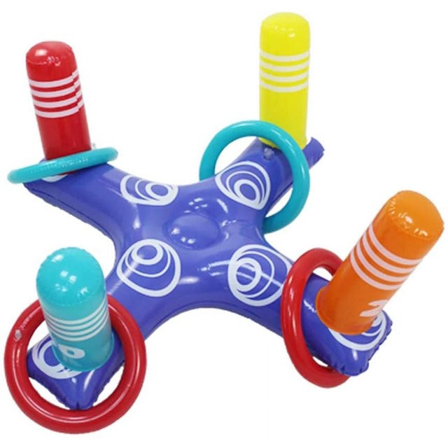 Ixir Inflatable Ring Toss Pool Game Toys Floating Swimming 4 Pcs Adult for Multiplayer Kid Multic... | Walmart (US)