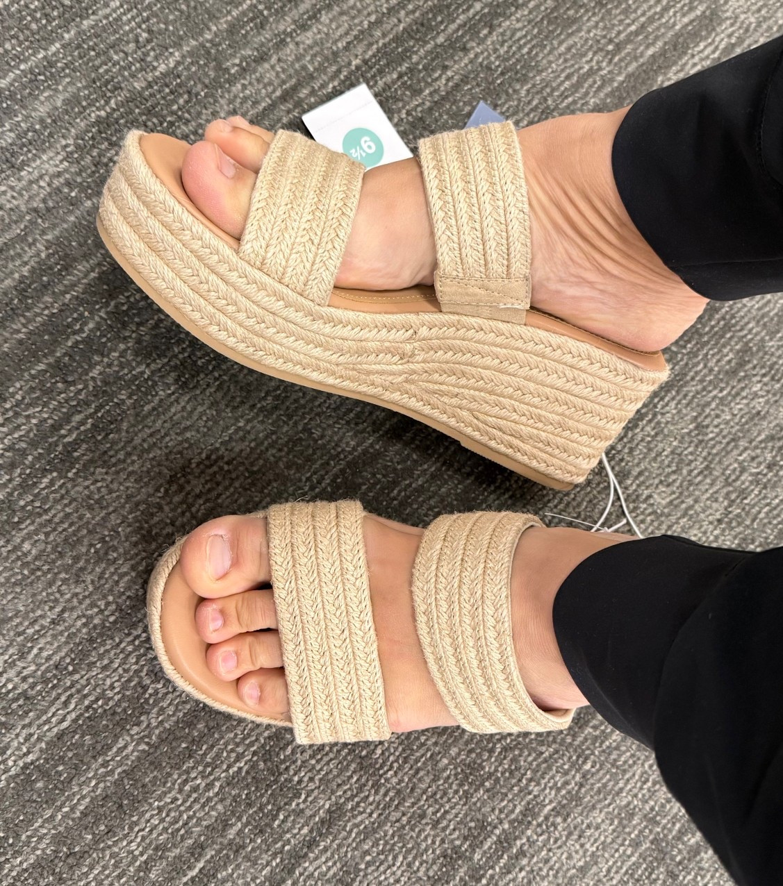Found these cute wedges at Target (currently on sale). I was actually able to size down a half size. 

I love the woven texture and the fact that they have some cushioning. Super cute if you still don't have shoes for Easter!

#LTKSeasonal #LTKSaleAlert #LTKootd