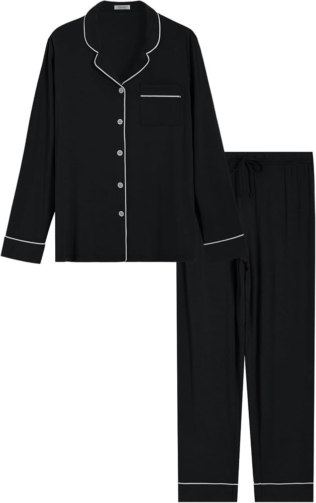 Latuza Women's 32"/34" Inseam Tall Pajama Set Bamboo Viscose Pj Set Tall Size | Amazon (US)