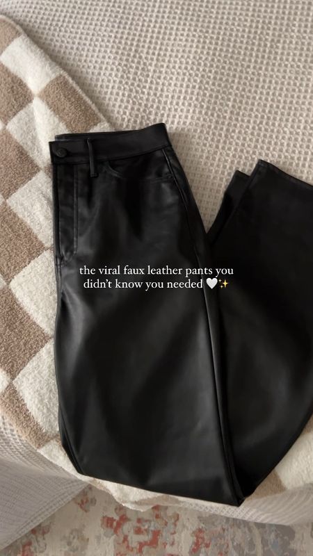 Viral Old Navy black faux leather pants 🖤
On HUGE sale 🏷️
Perfect date night outfit!! 

#LTKSpringSale #LTKVideo #LTKsalealert