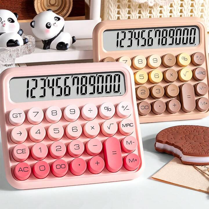 1pc Silent Gradient Color Ins Style Calculator For Accounting And Students, Portable Design | SHEIN