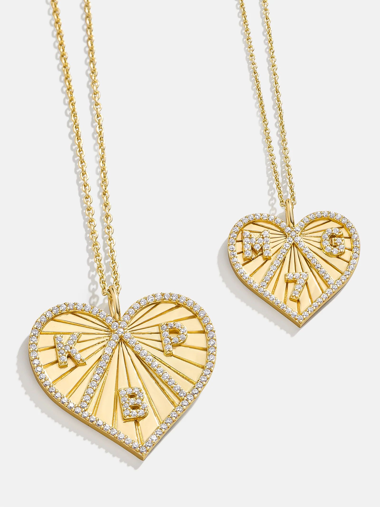 Heart 18K Gold Custom Medallion Necklace | BaubleBar (US)