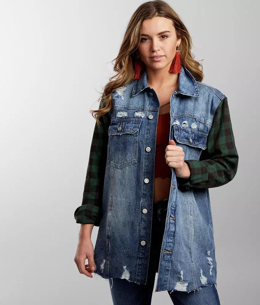 Oversized Denim Jacket | Buckle