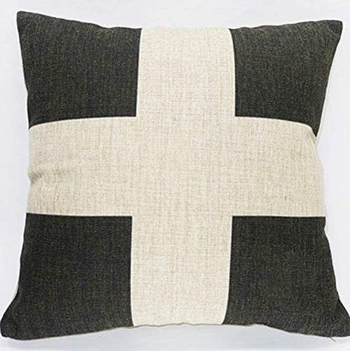 FaceYee Throw Pillow Covers 18x18 Pillowcase Flag of Switzerland Linen Cotton Swiss Cross Pillow Sha | Amazon (US)