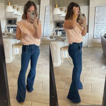 . I literally can’t believe these finds are Jcpenney. Remind me so much of Anthro and quality is 👌  jeans are so dang flattering 💕 
.
#womensfashion #womensclothes #tryonhaul #tryon #jcpenney #affordablefashion #anthropologie #lookalikes #summerfashion #dresses #flare #flarejeans 

#LTKfindsunder50 #LTKstyletip #LTKsalealert