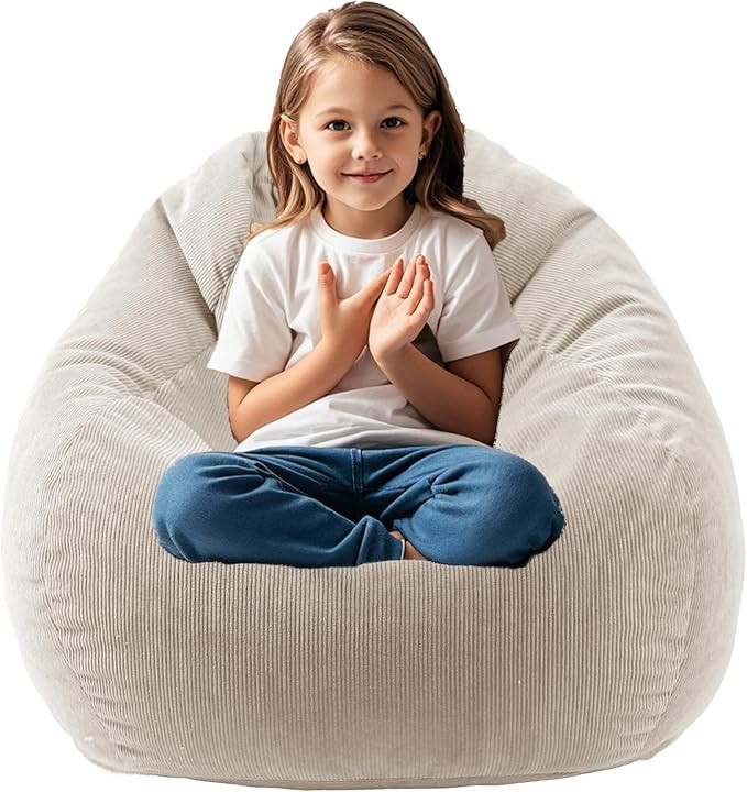 3FT Memory Foam Bean Bag Chairs for Teens or Adults with Filling Bean Bag Sofa with Handle Super ... | Amazon (US)