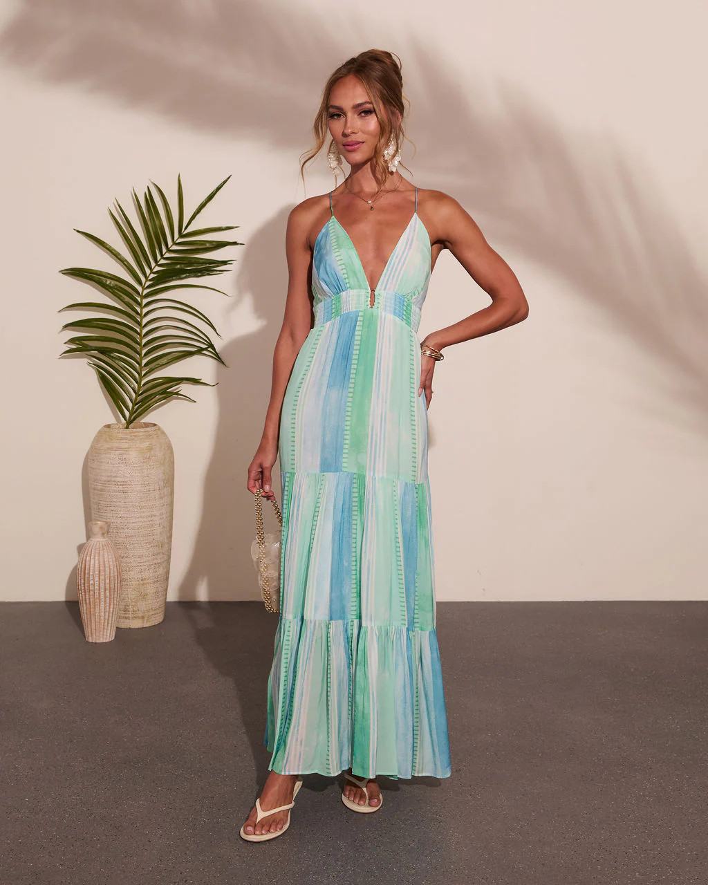 Amanah Geometric Print Maxi Dress | VICI