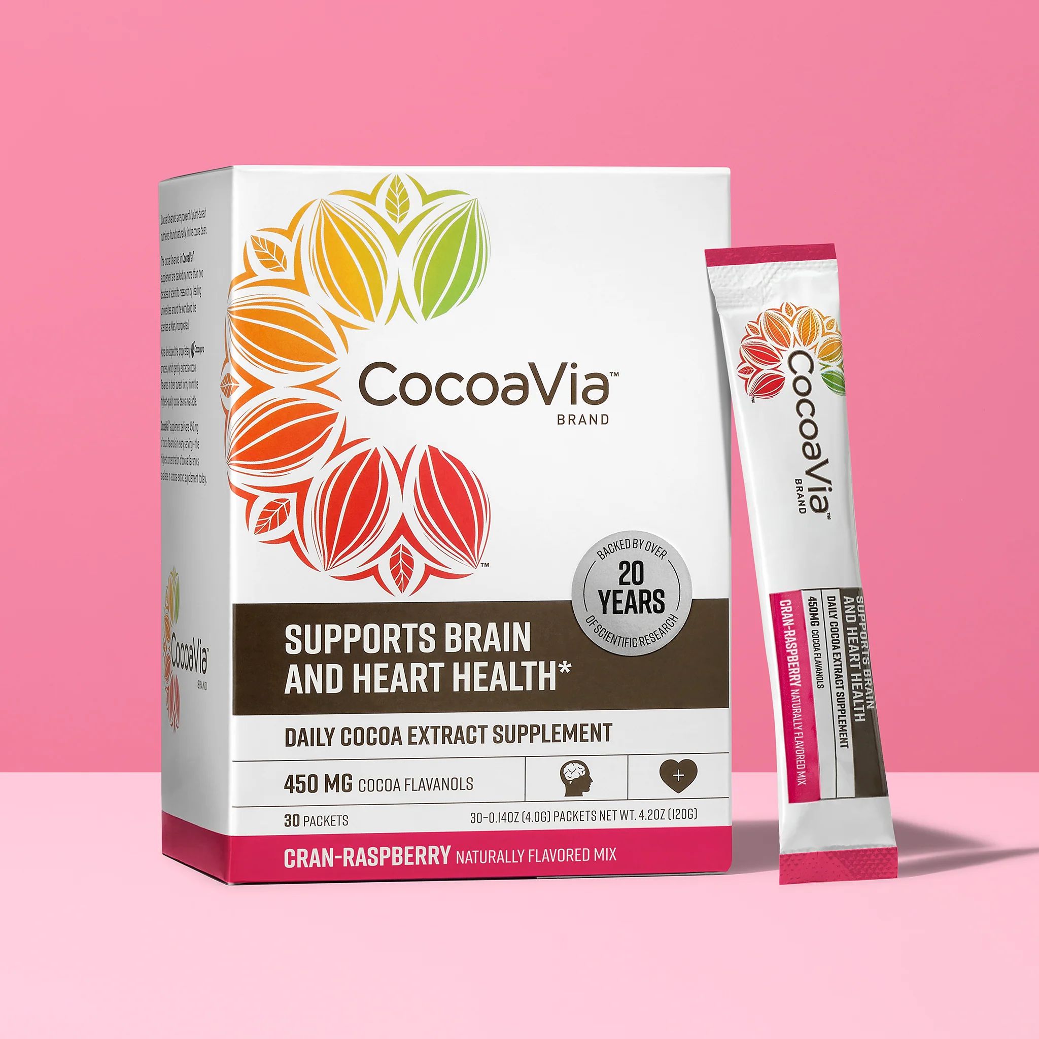 Cran-Raspberry, Cocoa Flavanol Drink Mix - | CocoaVia