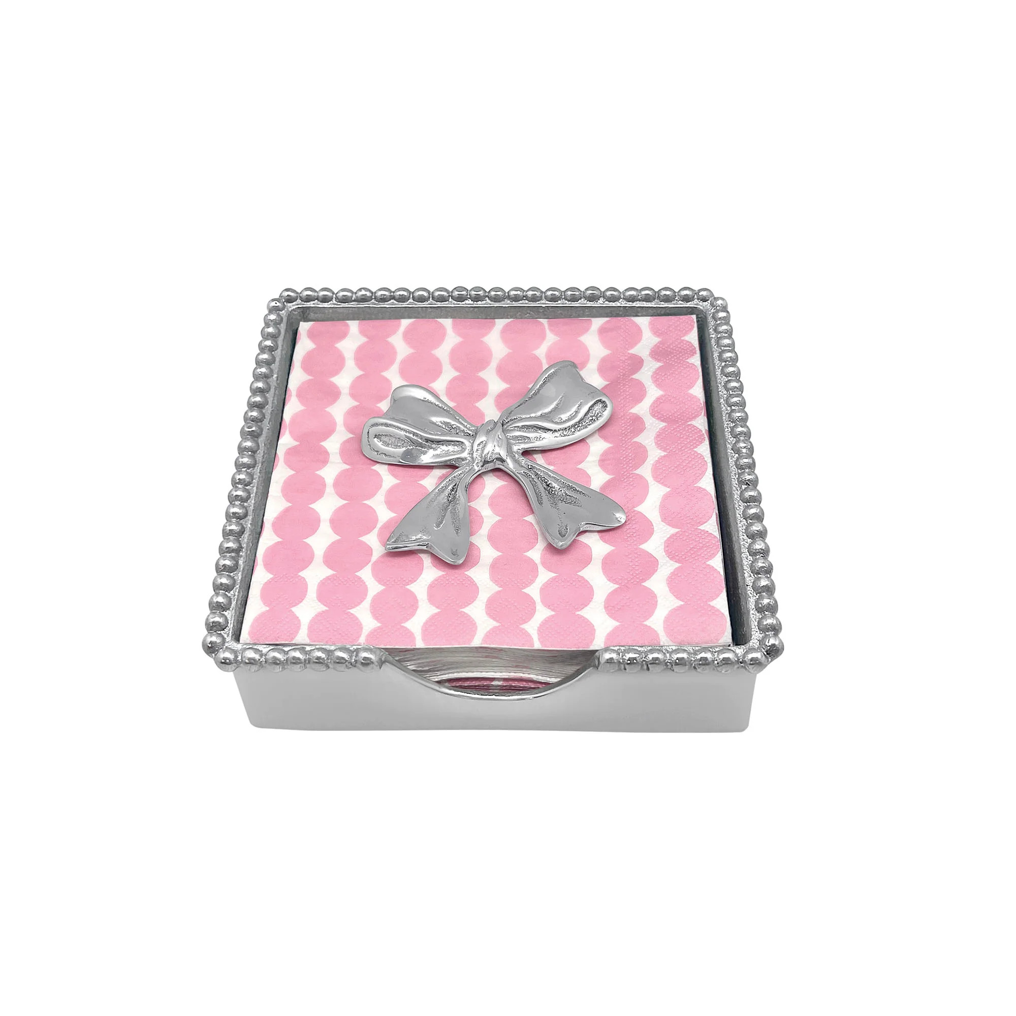 Bow Beaded Napkin Box Set | Mariposa