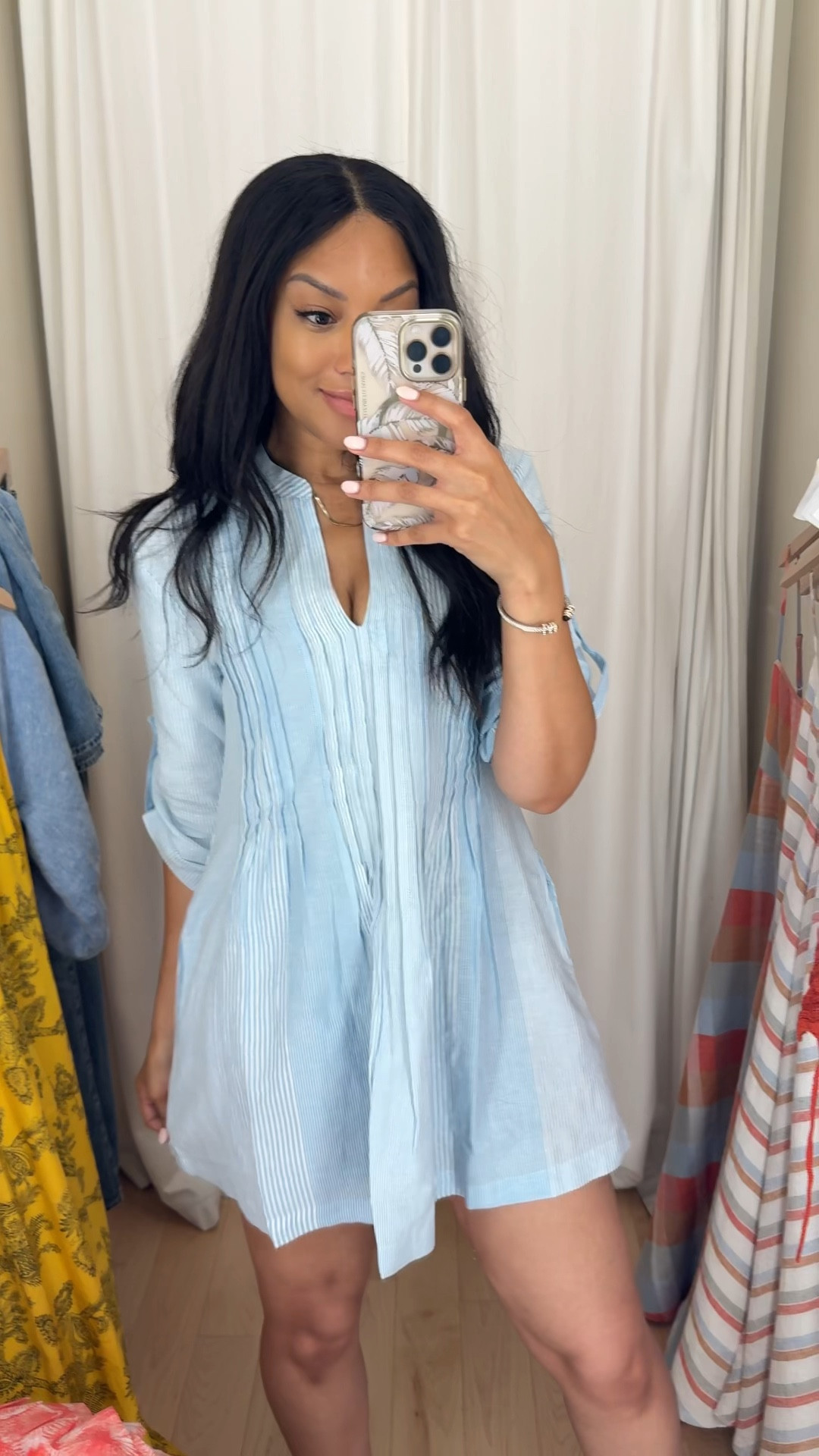 Umm HELLO Madewell this has to be one of the top if not the BEST shirtdress ever 🥹 perfect lightweight linen cotton blend and length 🩵 wearing size XXS made to fit oversized

Madewell, madewell dresses, linen blend dress, summer outfit, shirtdress, striped dress, nautical, flowy, cute casual, everyday, summer dress



#LTKStyleTip