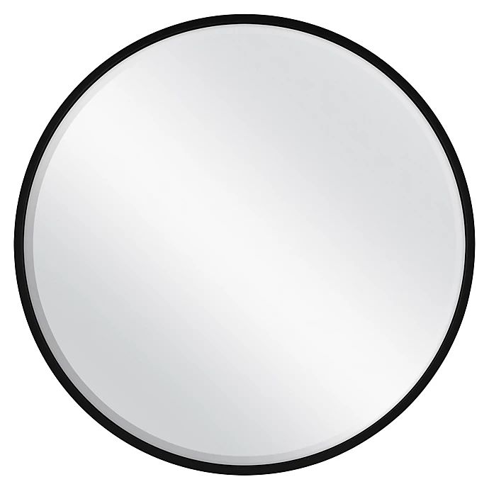 26-Inch Round Metal Wall Mirror in Black | Bed Bath & Beyond | Bed Bath & Beyond