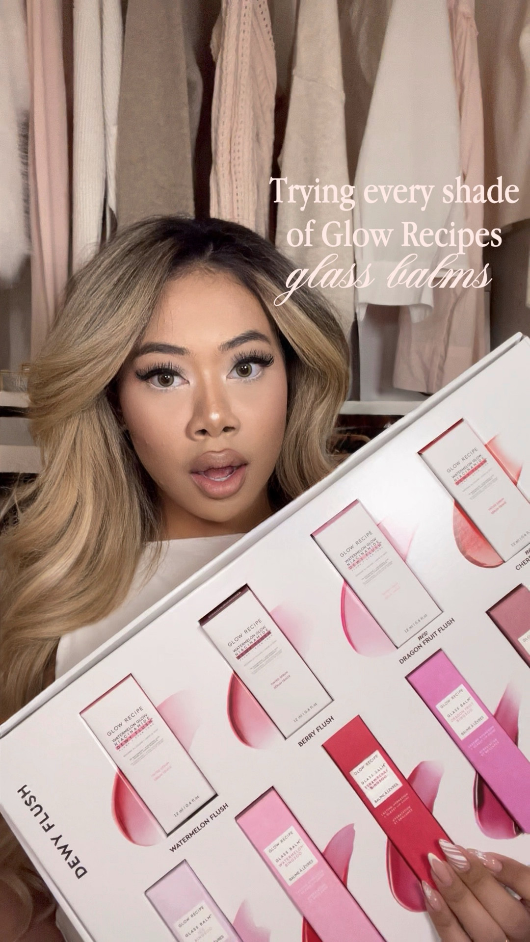 Which shade would you try?Let’s try every shade of glow recipes glass balms! 😍

#beauty #fashion #selfcare #softlife #explore #explorepage #pinkaesthetic #girlygirl #skincare#pintrestaesthetic #blonde #thatgirl #lippies #lipgloss #lipcombo #beauty #makeup
day in the life of a full time content creator / influencer living in Seattle, makeup review, makeup try on, glow recipe glass balm on dark skin / tan skin, lip liner, lipstick, lip oil 


#LTKBeauty #LTKGiftGuide #LTKHoliday