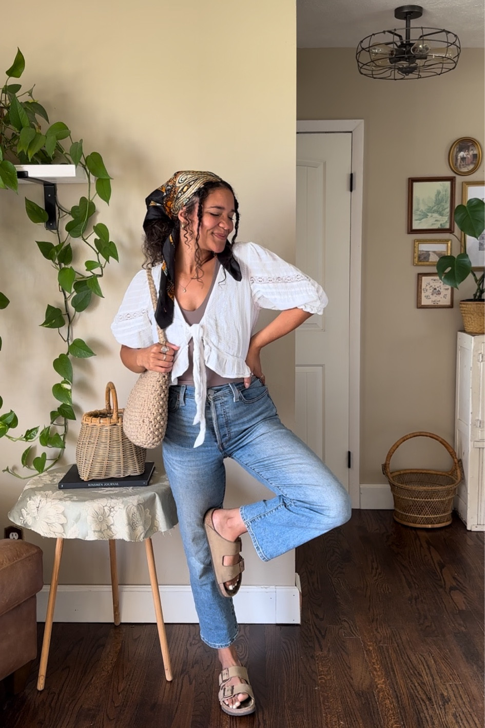 i wore this shopping at the vintage market with my sister 🦋🌸 it was such a fun outfit to put together! i’ve had these jeans & birks for several years & they get a lotta love from me ✨

#LTKFamily #LTKStyleTip #LTKSeasonal