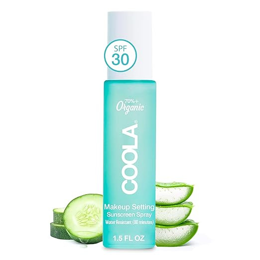 COOLA Organic Makeup Setting Spray with SPF 30, Hydrating Makeup Protection & Sunscreen made with... | Amazon (US)