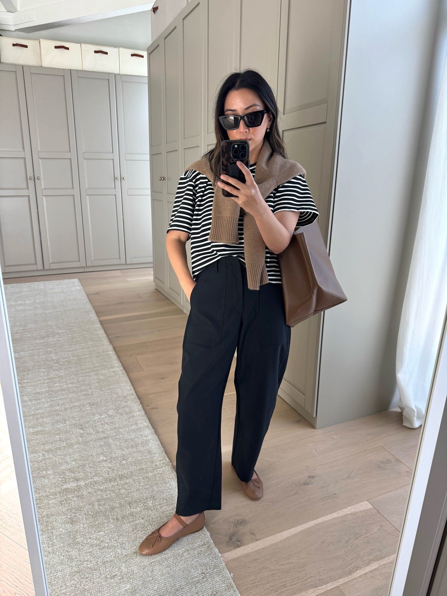 Teaching you the sandwich style at work. 

Le Bop tee medium
Athletes pants petite 2
Loeffler Randall flats 5.5
Quince sweater xs
Mansur Gavriel tote - color is old.

#LTKPetite #LTKmomlife