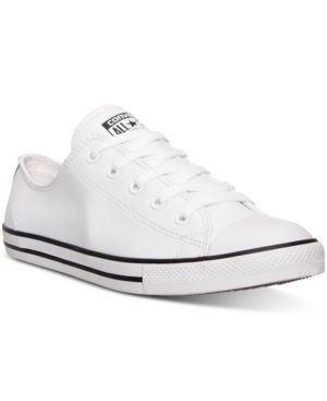 Converse Women's Chuck Taylor Dainty Leather Casual Sneakers from Finish Line | Macys (US)