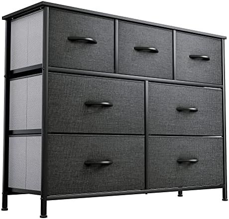 YITAHOME 7-Drawer Fabric Dresser, Furniture Storage Tower Cabinet, Organizer for Bedroom, Living ... | Amazon (US)