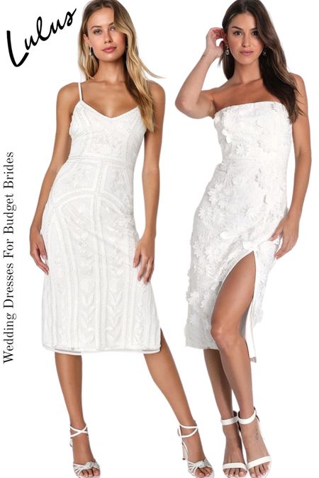 White midi dresses under $100.

#bride #fallwedding #cocktaildress #rehearsaldinnerdress #bridaldress

#LTKstyletip #LTKwedding #LTKunder100