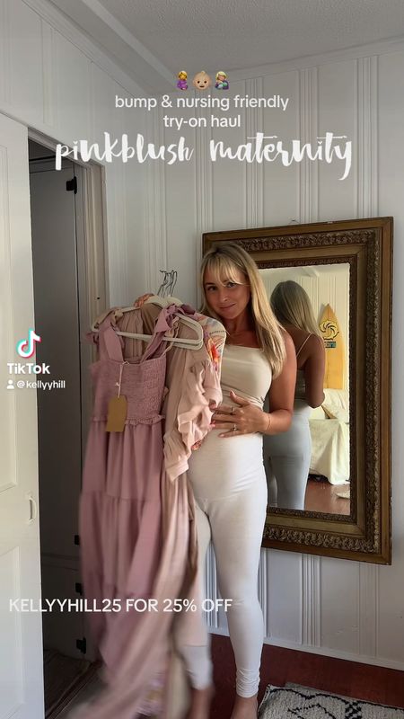 Bump & nursing friendly 🤰👶🏼🍼 Use code KELLYYHILL25 for 25% off at pink blush maternity 🤰💜 

#LTKbump #LTKbaby