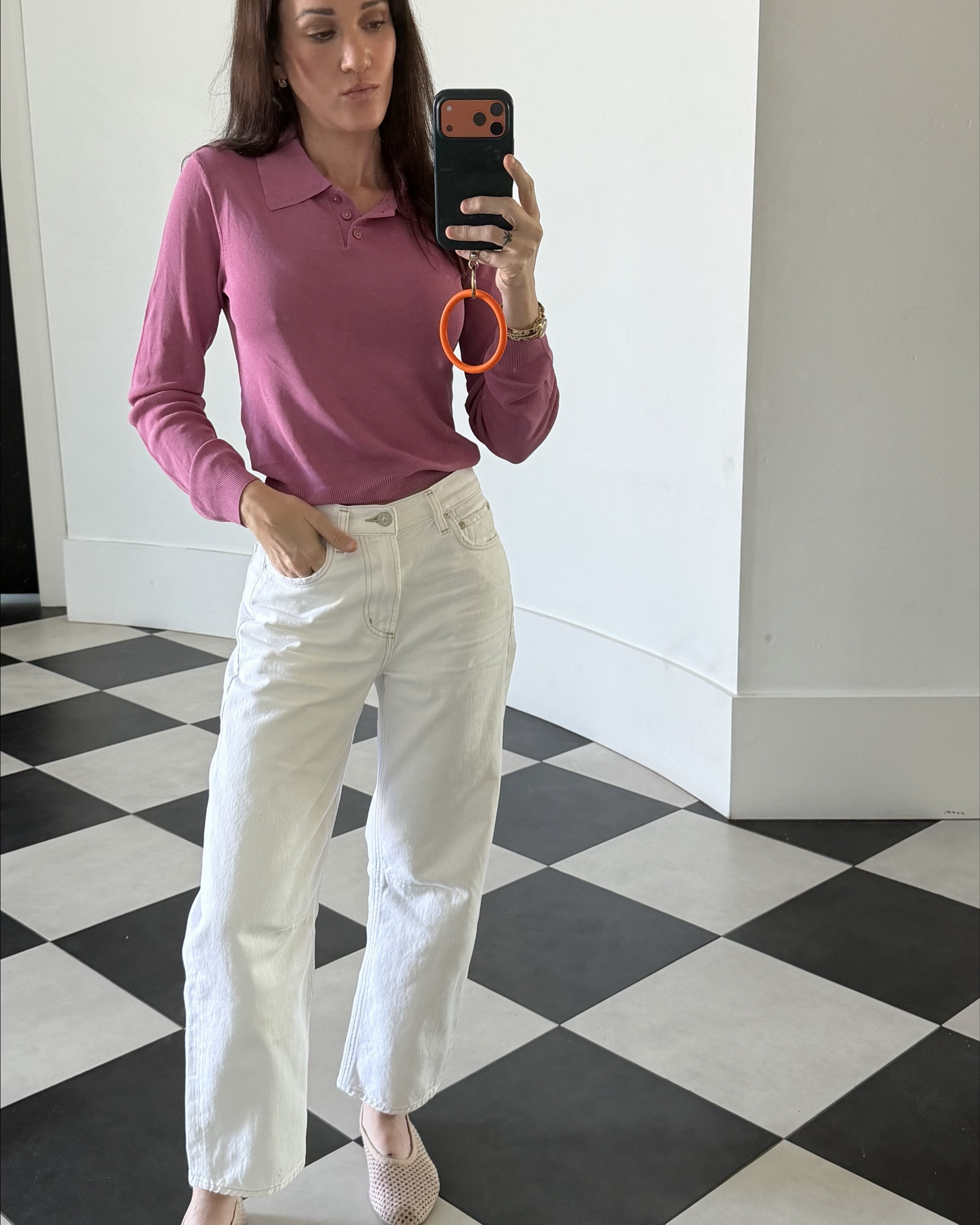 Wearing small top 
Wearing 23 in pants 

#LTKOver40 #LTKgrwm #LTKootd