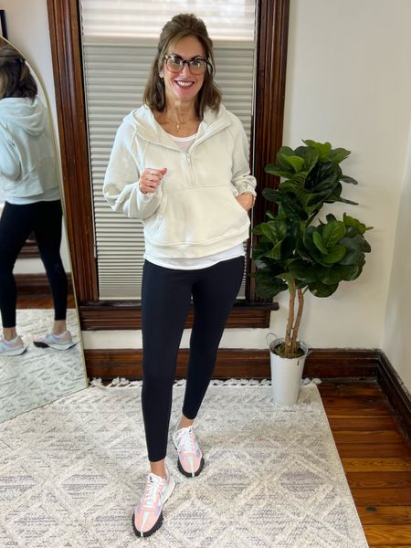 Fleece lined leggings with pockets- M
Lulu inspired 1/2 zip hoodie - L

Winter outfit | athleisure style | athletic style 

#LTKtravel #LTKfindsunder50 #LTKstyletip