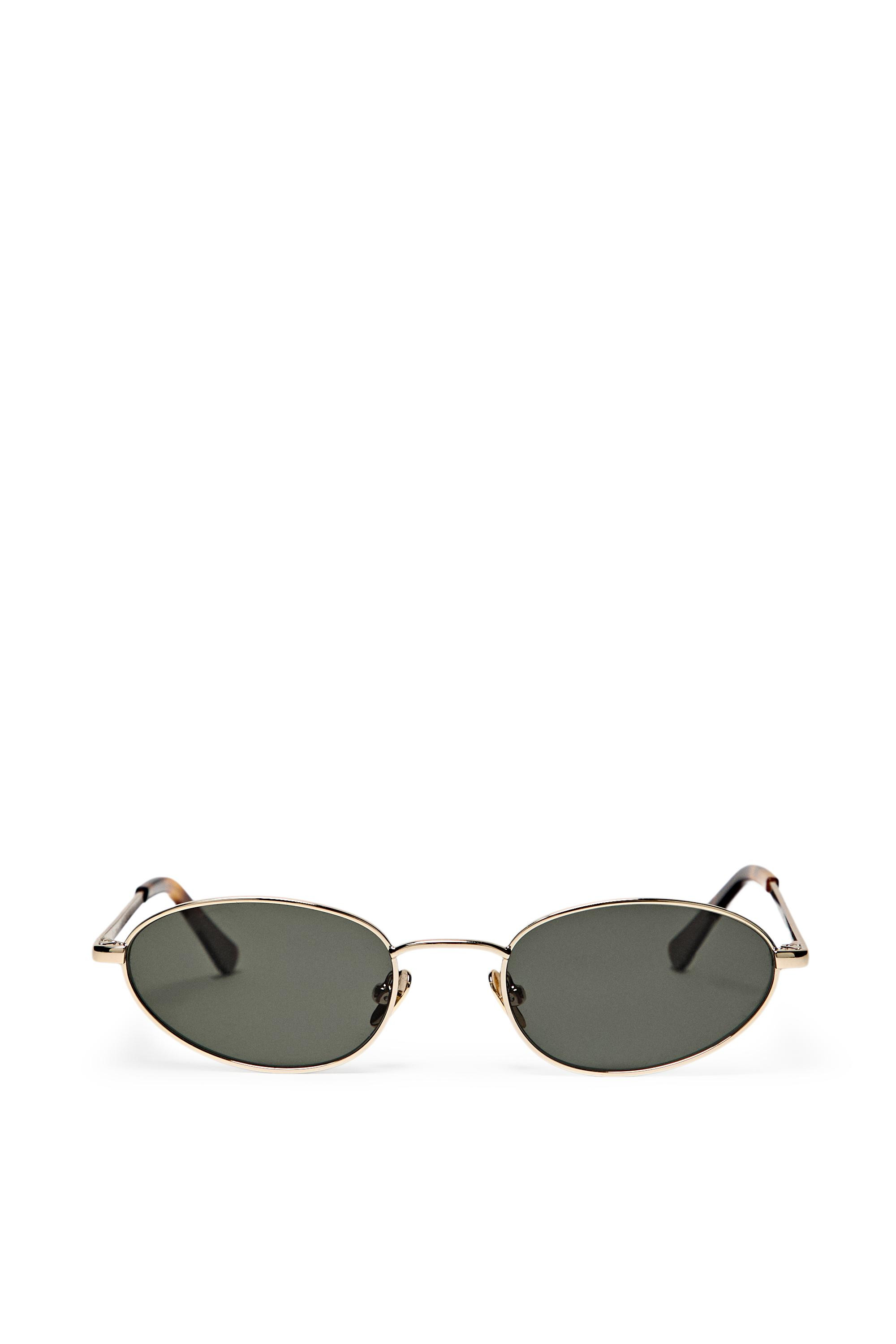 Oval metal sunglasses - GOLDEN | Massimo Dutti US