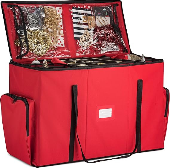 Super Rigid 2-in-1 Christmas Ornament Storage Box & Xmas Figurine Container - Easy Access Removab... | Amazon (CA)