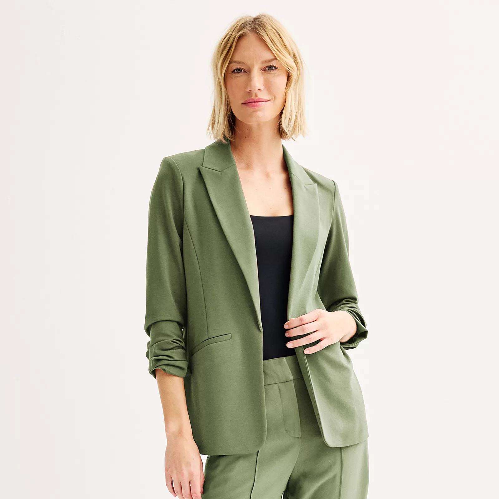 Women's Nine West Knit Closureless Blazer | Kohl's