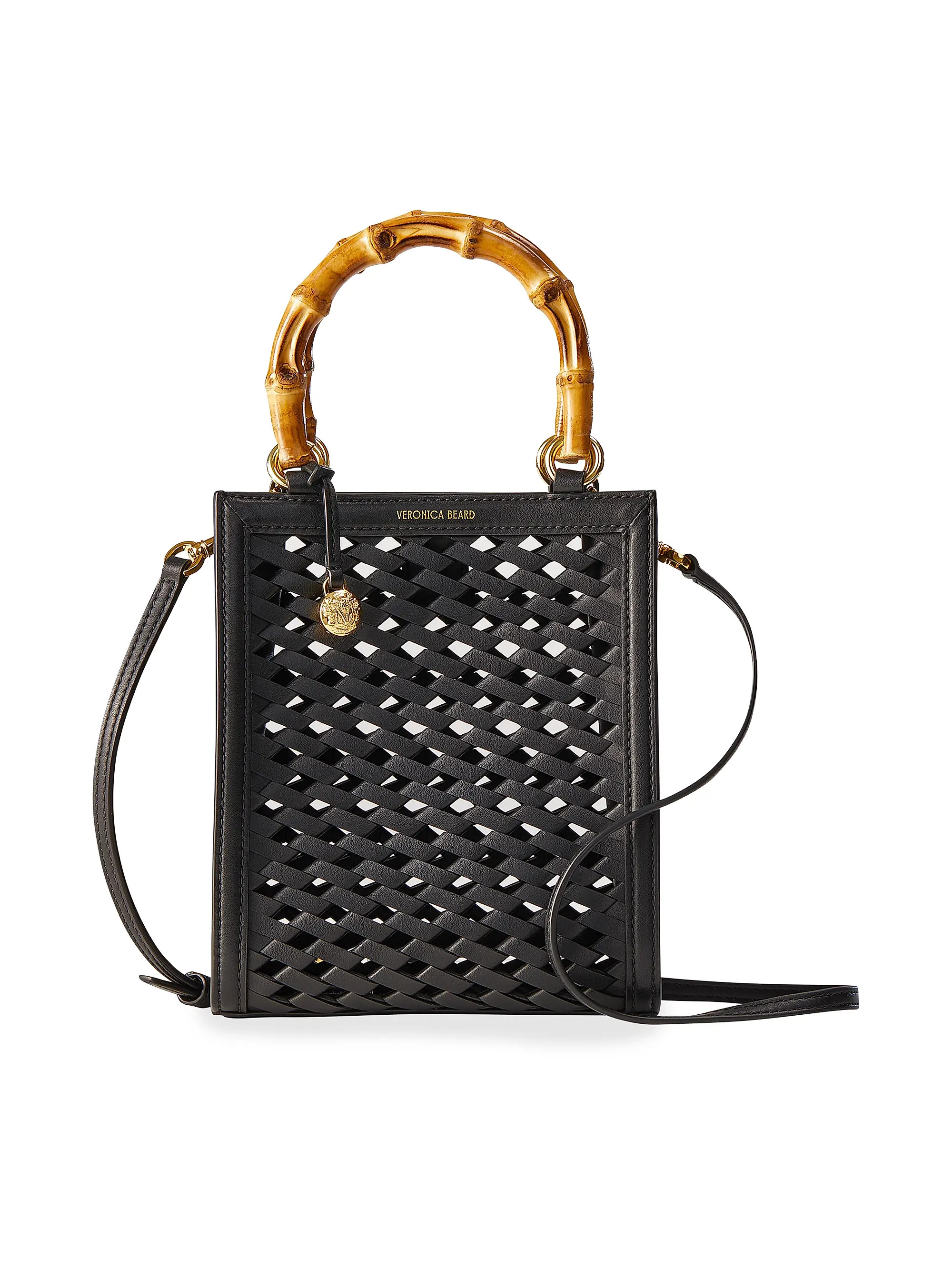 Veronica BeardWoven Leather Shopper Top Handle Bag | Saks Fifth Avenue