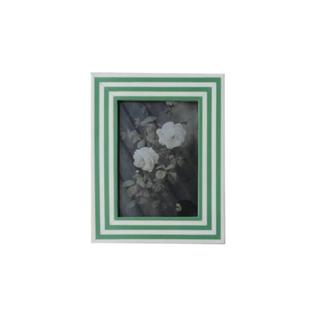 Striped Frame, 5 x 7 | Pink Antlers