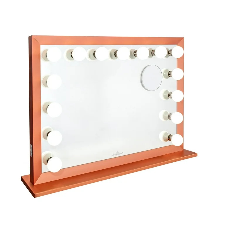 Impressions Vanity Starlight Pro LED Makeup Mirror, Magnifying Wall Mounted with Standing Base (R... | Walmart (US)