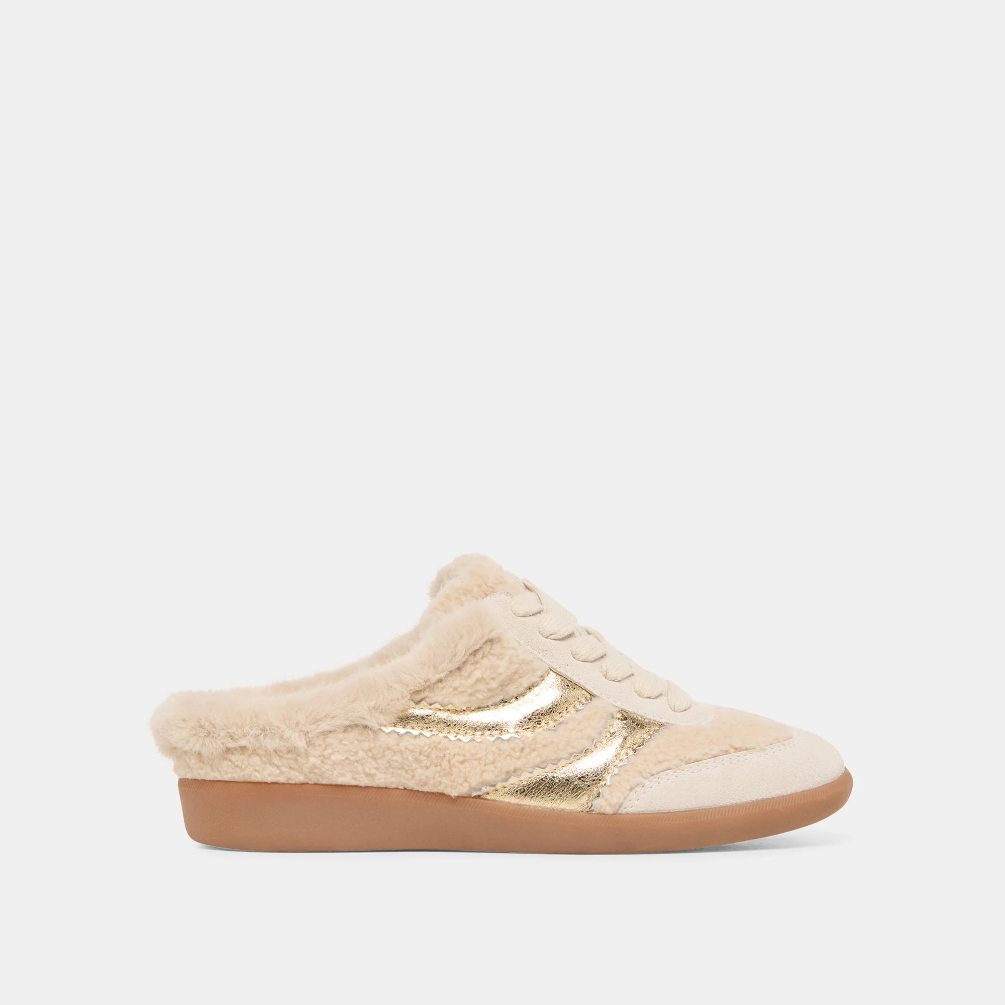 Merit Slide Plush Natural Multi Plush Sneakers | Dolce Vita | DolceVita.com