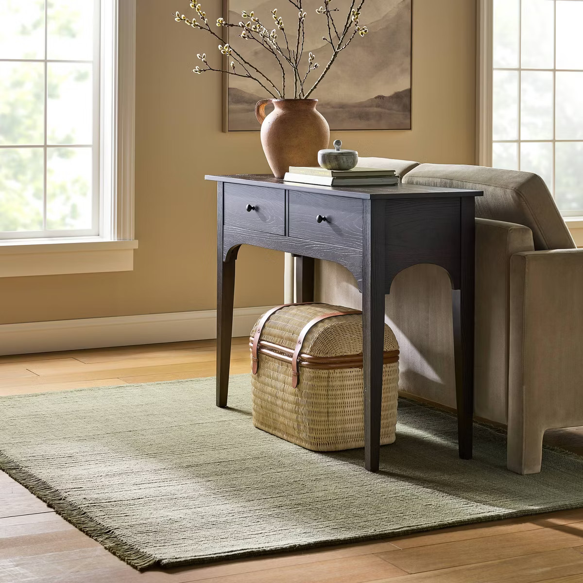 5'x7' Handwoven Area Rug Green - Threshold™ designed with Studio McGee | Target