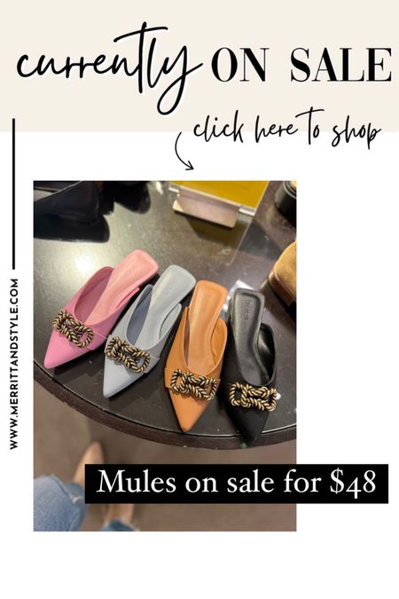 Our favorite mules from the Nsale are back in stock and on sale for only $48!!

#LTKunder50 #LTKsalealert #LTKshoecrush