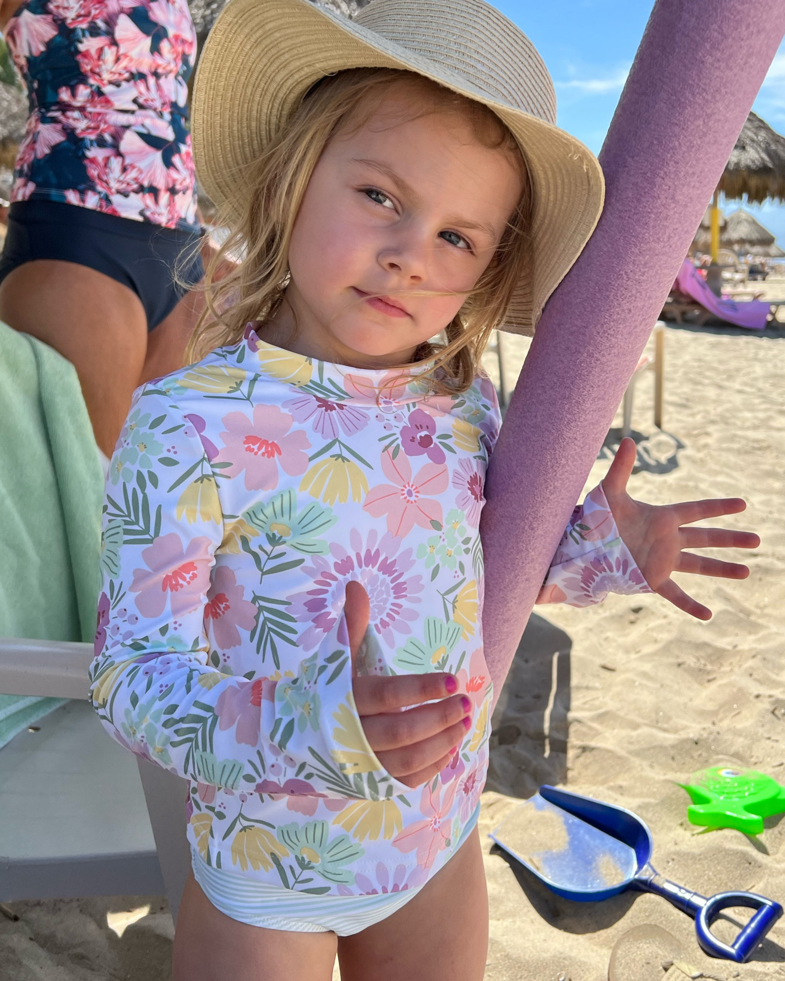 LONG SLEEVE TODDLER SWIMSUIT - Girls Floral Swimsuit - Beach Vacation - Girls Two Piece Swimsuit 

#LTKkids #LTKswim #LTKtravel