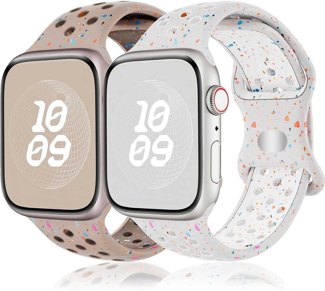 Sport Band for Apple Watch Bands Series 11 10 9 8 7 6 5 4 3 SE Ultra/3/2 Men Women,Recycled Plast... | Amazon (US)