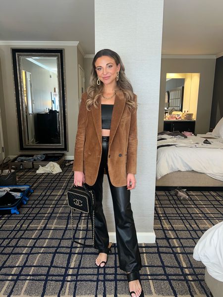 Outfit from LTKCon day two! Leather pants on sale at Abercrombie with code LTKCON

Pants: Size small
Top: Size small
Jacket: Size Medium 
Shoes: Size 8.5

#LTKCon #LTKSeasonal #LTKstyletip