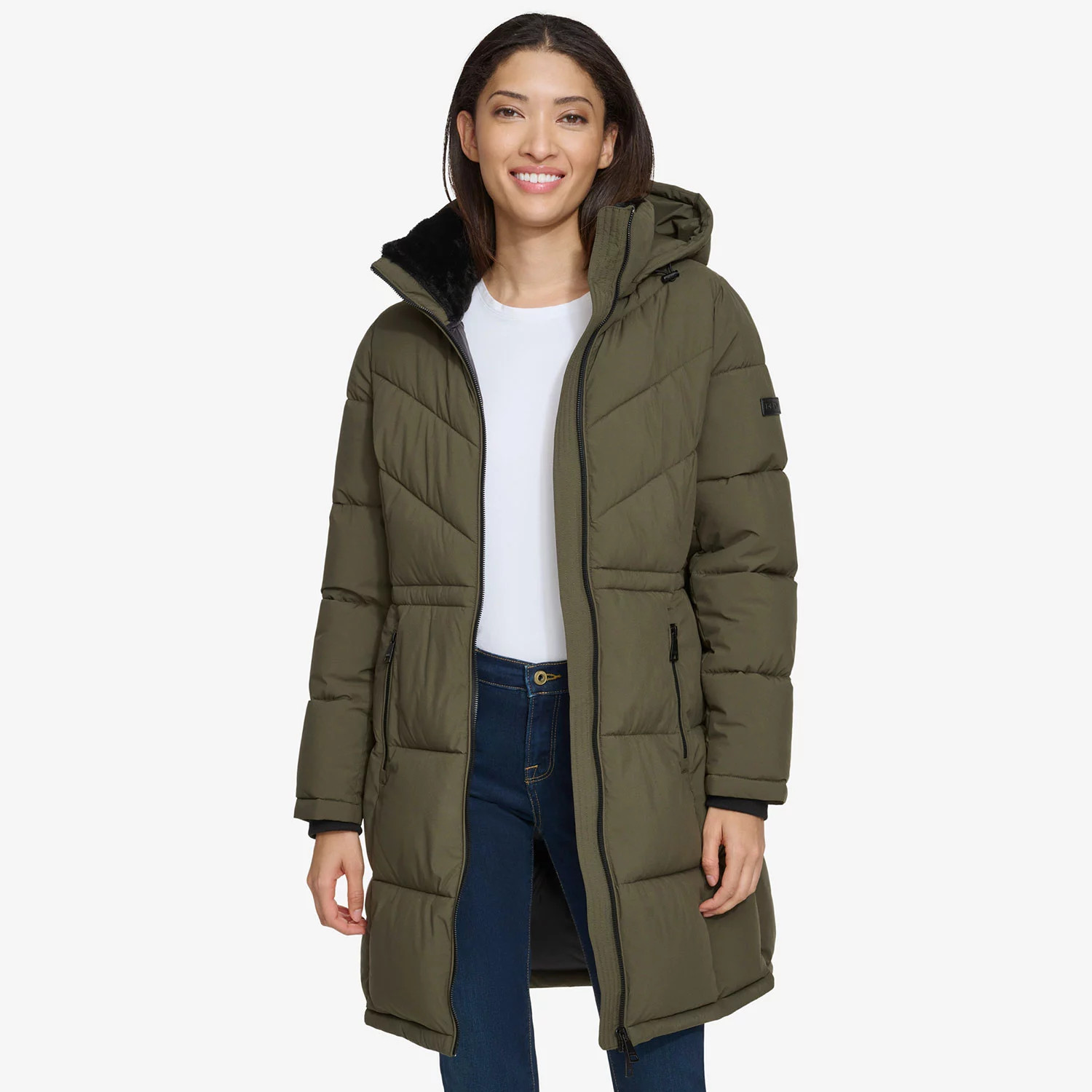 DKNY Women's Long Puffer Jacket | Sam's Club