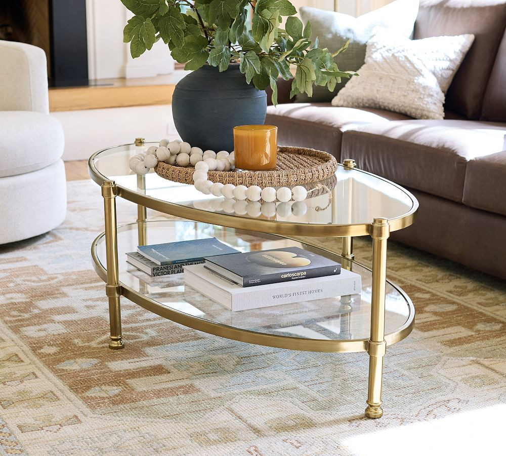 Everson Oval Coffee Table (59") | Pottery Barn (US)