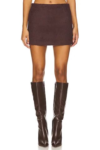 Bubish Hailey Mini Skirt in Chocolate from Revolve.com | Revolve Clothing (Global)