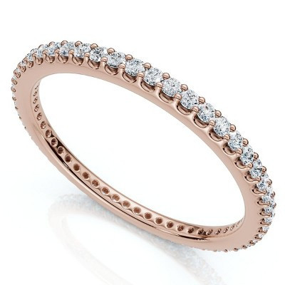 Pompeii3 1/3Ct Diamond Eternity Ring Stackable Wedding Band Gold Lab Created - Size 5.5 | Target